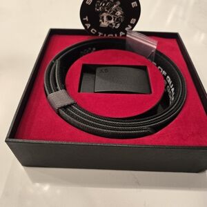 Sleek Black Tactical Belt by Tacticians
